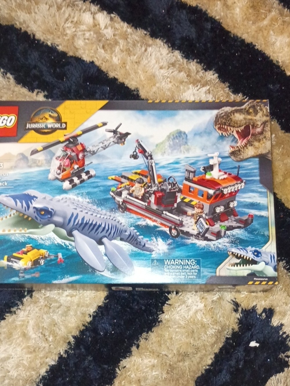 Lego Jurassic World 77983 Mosasaurus dinosaur Boat Attack